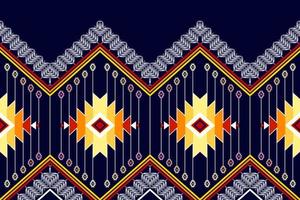 geometrisk abstrakt etnisk mönsterdesign. Aztec tyg matta mandala prydnad etnisk chevron textil dekoration tapeter. tribal boho infödda traditionella broderi vektorillustrationer bakgrund vektor