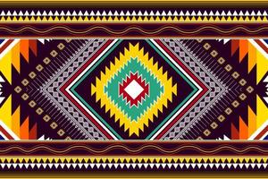 geometrisches abstraktes ethnisches Musterdesign. aztekischer Stoff Teppich Mandala Ornament ethnische Chevron Textildekoration Tapete. tribal boho native traditionelle stickerei vektorillustrationen hintergrund