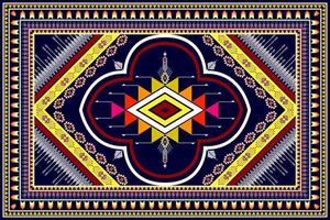 geometrisches abstraktes ethnisches Musterdesign. aztekischer Stoff Teppich Mandala Ornament ethnische Chevron Textildekoration Tapete. tribal boho native traditionelle stickerei vektorillustrationen hintergrund