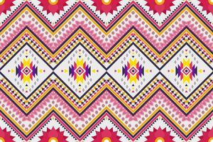 geometrisches abstraktes ethnisches Musterdesign. aztekischer Stoff Teppich Mandala Ornament Chevron Textildekoration Tapete. Stammes-Boho-gebürtiger ethnischer traditioneller Stickerei-Vektorhintergrund vektor