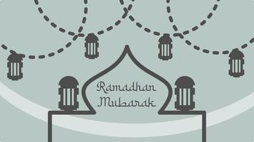 ramadhan mubarak hintergrundvorlage vektor