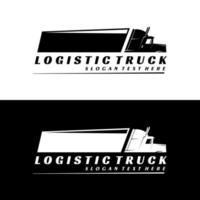 Semi-LKW-Logo-Design-Vektor vektor