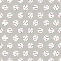 sömlös baseball boll tecknade mönster vektor