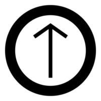 teiwaz rune telwaz tyr warrior symbol ikon svart färg vektor i cirkel rund illustration platt stil bild