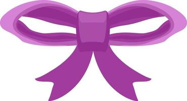 Bowknot Ribbon Cartoon rosa und lila Satinband vektor