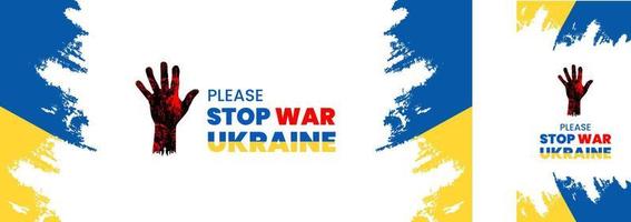 bete für die ukraine, stoppe den krieg, rette die ukraine, stehe mit der ukraine, die ukrainische flagge betet konzeptvektor set hintergrundvektordesign illustration vektor