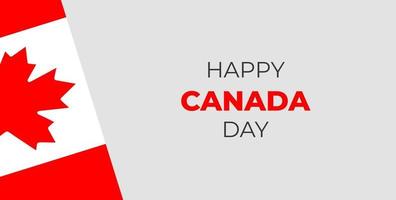 glückliche kanada-tagesvektorillustration. kanada tag hintergrund. Kanada-Tag neue und einzigartige Hintergrund-Design-Vorlage. vektor