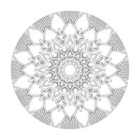 Kreismuster-Mandala-Kunstdekorationselemente. vektor