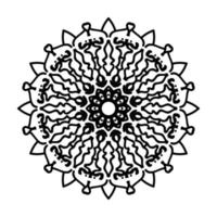 handgezeichnetes Mandala. dekoration in ethnischer orientalischer gekritzelverzierung. vektor