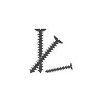 Schraubensymbol-Vektor-Logo-Vorlage vektor