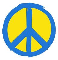 Frieden. ukrainische friedenssymbole. bleib bei der ukraine
