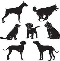 Haustier-Hunde-Silhouette