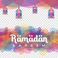 Ramadan-Grußkarte oder Bannerhintergrund. handgezeichnete Laternen. ramadan kareem handgezeichneter dekorationshintergrund. Vektordesign für muslimischen Ramadan-Urlaub. Vektor-Illustration vektor