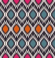 ethnische tribal geometrische zickzackform nahtloses muster auf schwarzem hintergrund. Einfaches Marokko-Farbdesign. Verwendung für Stoffe, Textilien, Innendekorationselemente, Polster, Verpackungen. vektor