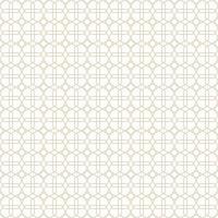 geometrisches islamisches persisches Sechseck und Kreuz überlappende Linienform nahtloses Muster gelbgoldfarbener Hintergrund. Verwendung für Stoffe, Textilien, Innendekorationselemente. vektor