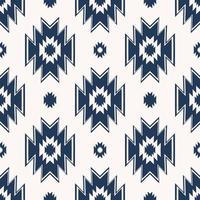 etnisk tribal modern geometrisk form blå färg enkel mönsterdesign sömlös bakgrund. använd för tyg, textil, inredningselement, klädsel, omslag. vektor