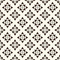 ikat batik geometrische blumenform gitter nahtlose muster beige farbe textur hintergrund. Verwendung für Stoffe, Textilien, Bezüge, Polster, Innendekorationselemente, Verpackungen. vektor