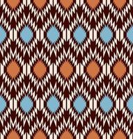 etniska tribal geometriska sicksack form sömlösa mönster på brun färg bakgrund. Marocko färgdesign. använd för tyg, textil, inredningselement, klädsel, omslag. vektor
