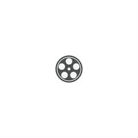 roll film ikon logotyp vektor