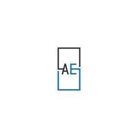 AE-Logo-Brief-Design-Konzept vektor