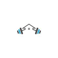 Fitness-Haus-Symbol vektor