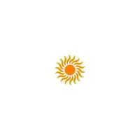 solen logotyp ikon mall