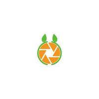 Kameraverschluss-Logo orange vektor