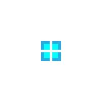 hus windows logotyp ikon vektor