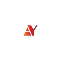 Buchstabe ay-Logo-Kombination vektor