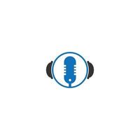 Podcast-Symbol-Logo vektor