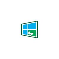 Haus-Windows-Logo-Symbol vektor