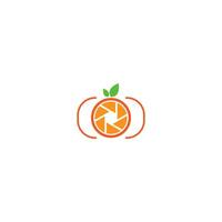 Kameraverschluss-Logo orange vektor