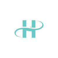 bokstaven h logotyp ikon design vektor