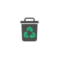 Recycling-Schild-Symbol-Kreis-Design vektor