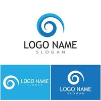 spiral logotyp mall vektor symbol natur