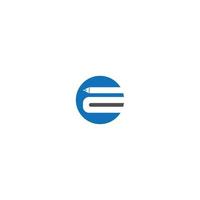 Buchstabe e-Symbol-Logo vektor