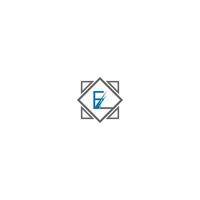 e-Logo-Brief-Design-Konzept vektor