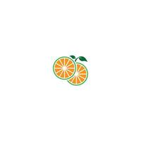 Orangenfrucht-Logo-Illustration vektor