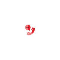 Telefon-Blase-Chat-Symbol-Logo-Vorlage vektor
