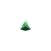 pyramid triangel logotyp vektor