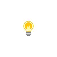Glühbirne Lampe Idee Logo-Symbol vektor