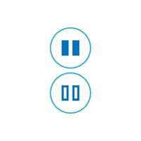 Media-Player-Schaltflächen-Icon-Design vektor