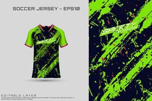 Fußball-Trikot und T-Shirt Mockup Vektor-Design-Vorlage vektor