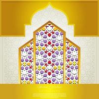 elegant mosképortdesign. islamisk kreativ bakgrund vektor