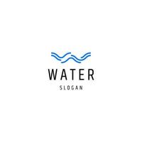 vatten logotyp ikon formgivningsmall vektor