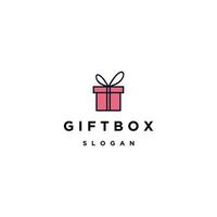 Geschenkbox-Logo-Icon-Design-Vorlage vektor