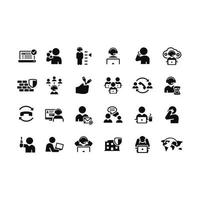 Help-Desk-Icons Vektordesign vektor