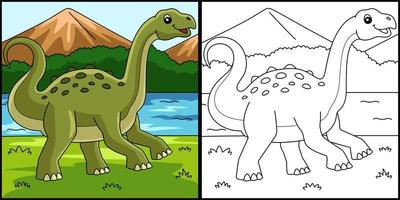 Neuquensaurus Dinosaurier Malvorlagen Illustration vektor