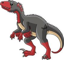 utahraptor dinosaurier cartoon farbige clipart vektor