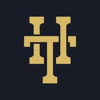 ht monogram logotyp vektor